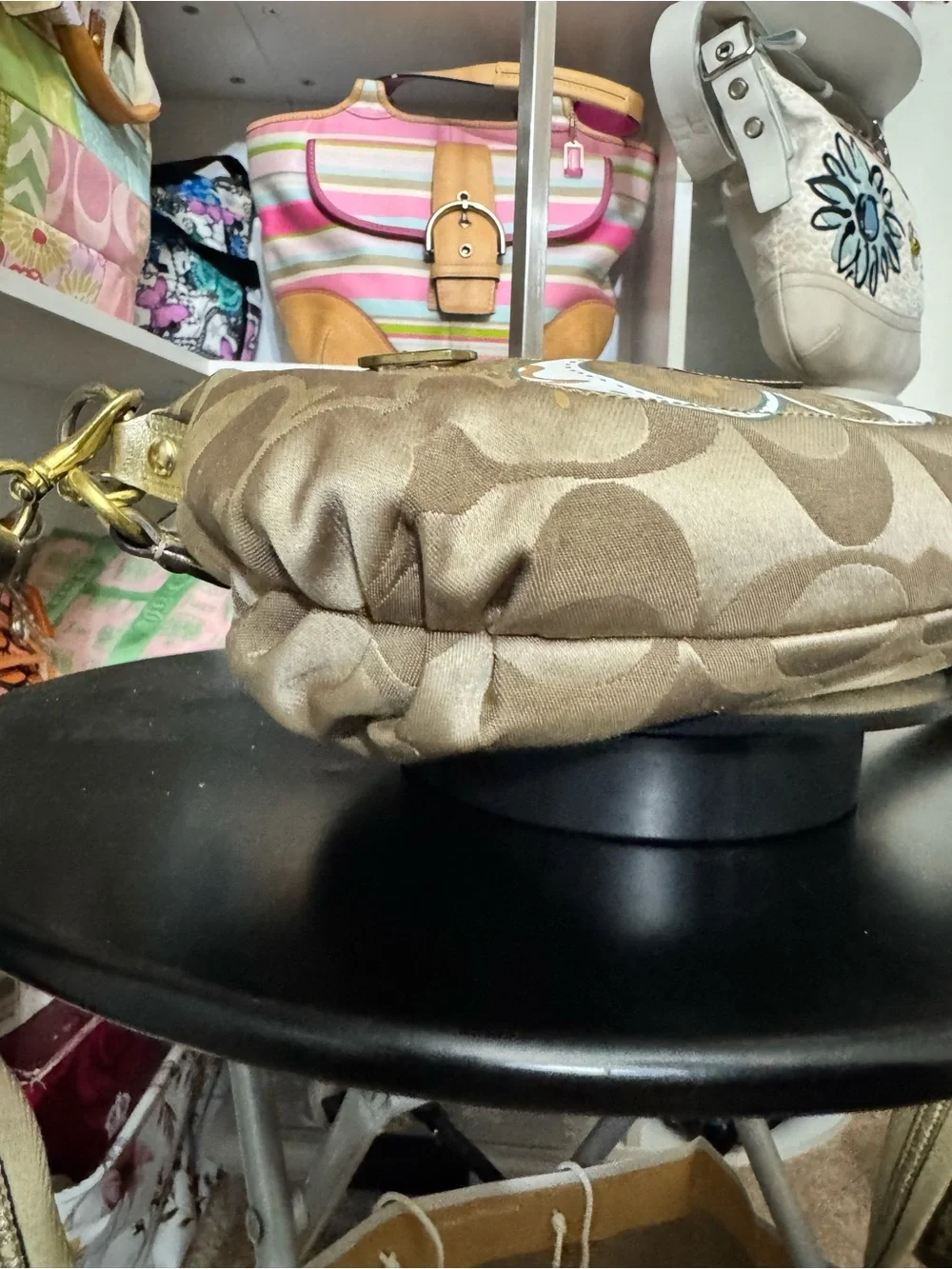 Coach Poppy ‘Pop C’ Shoulder Bag - Picture 8 of 11